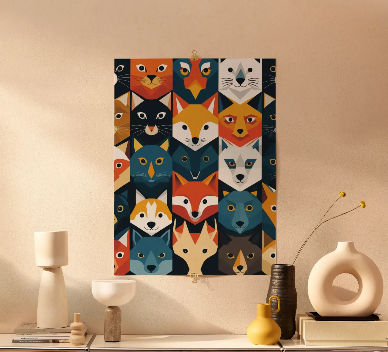 Wild Faces poster van uniqe world