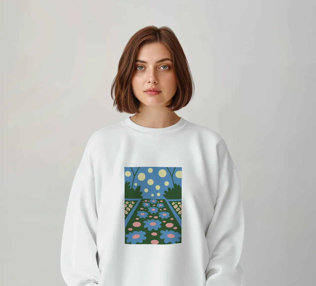 Design allegro del giardino fiorito felpa da SPECIAL FLOWER PATTERNS