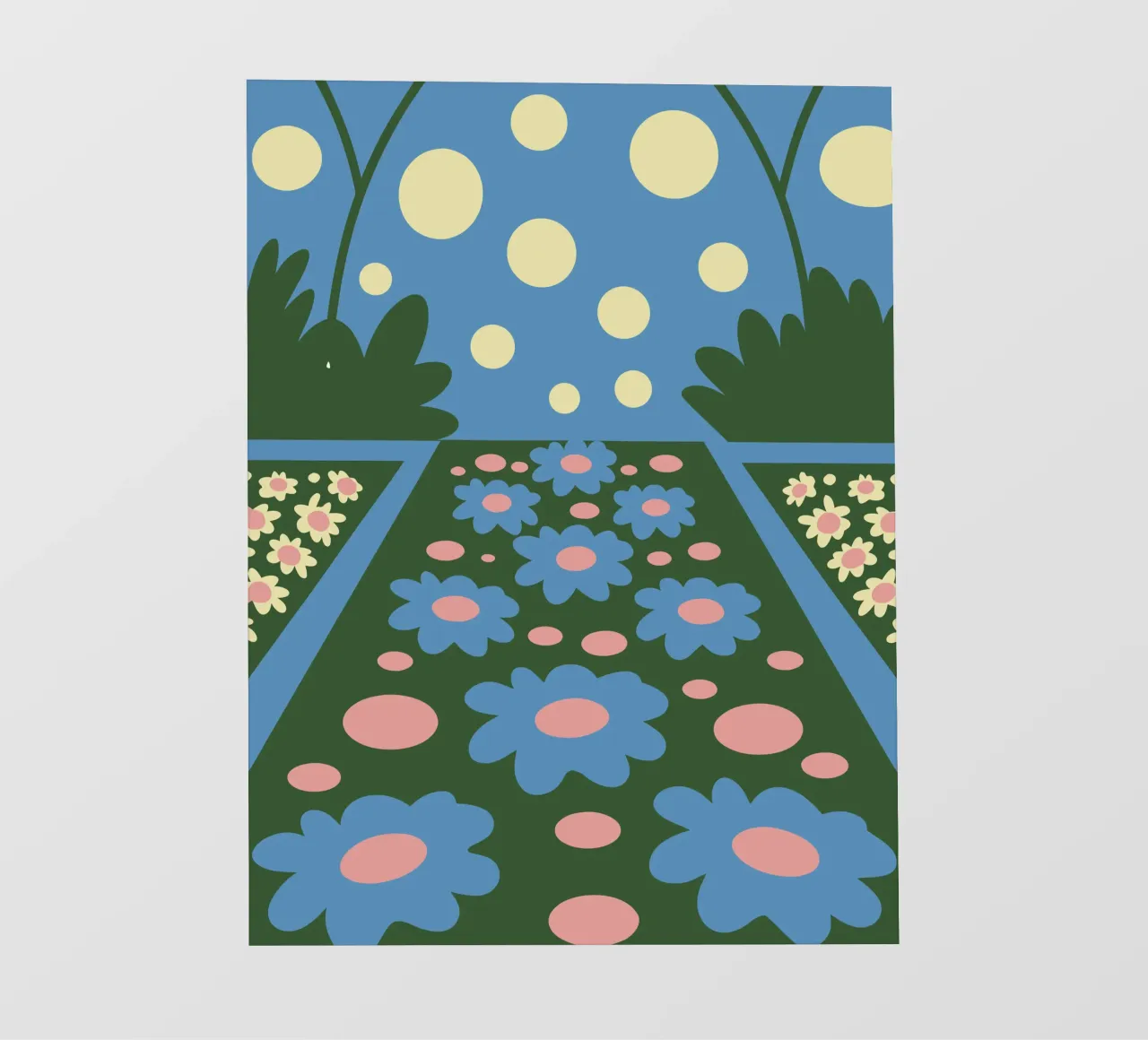 Design allegro del giardino fiorito pellicola backlit da SPECIAL FLOWER PATTERNS