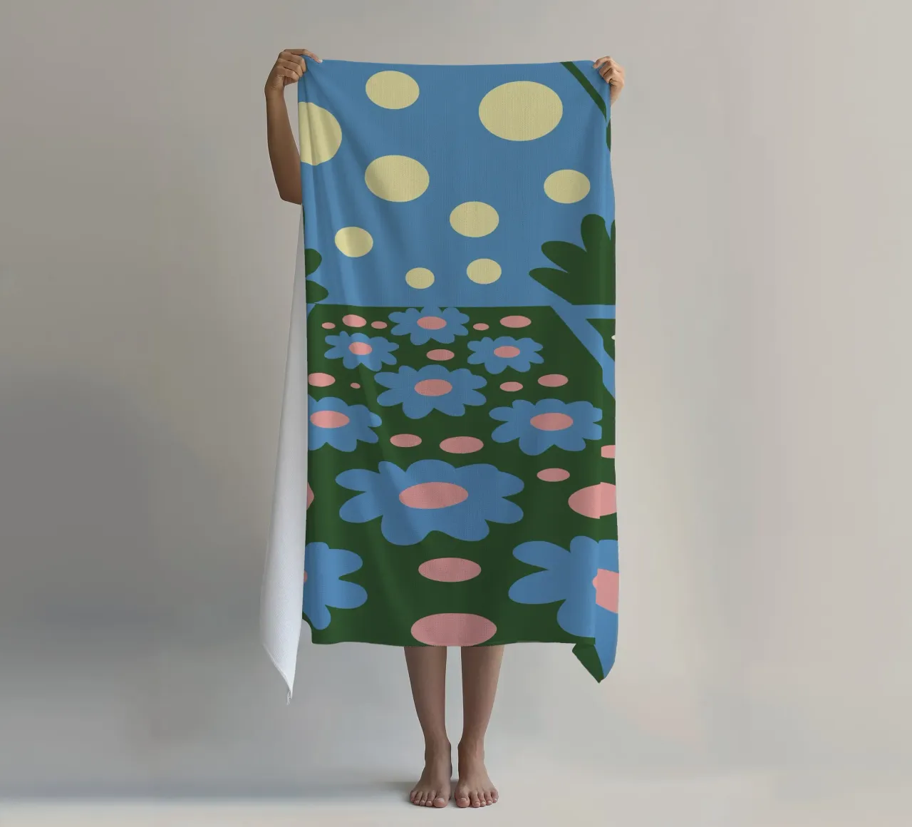 Design allegro del giardino fiorito telo mare da SPECIAL FLOWER PATTERNS