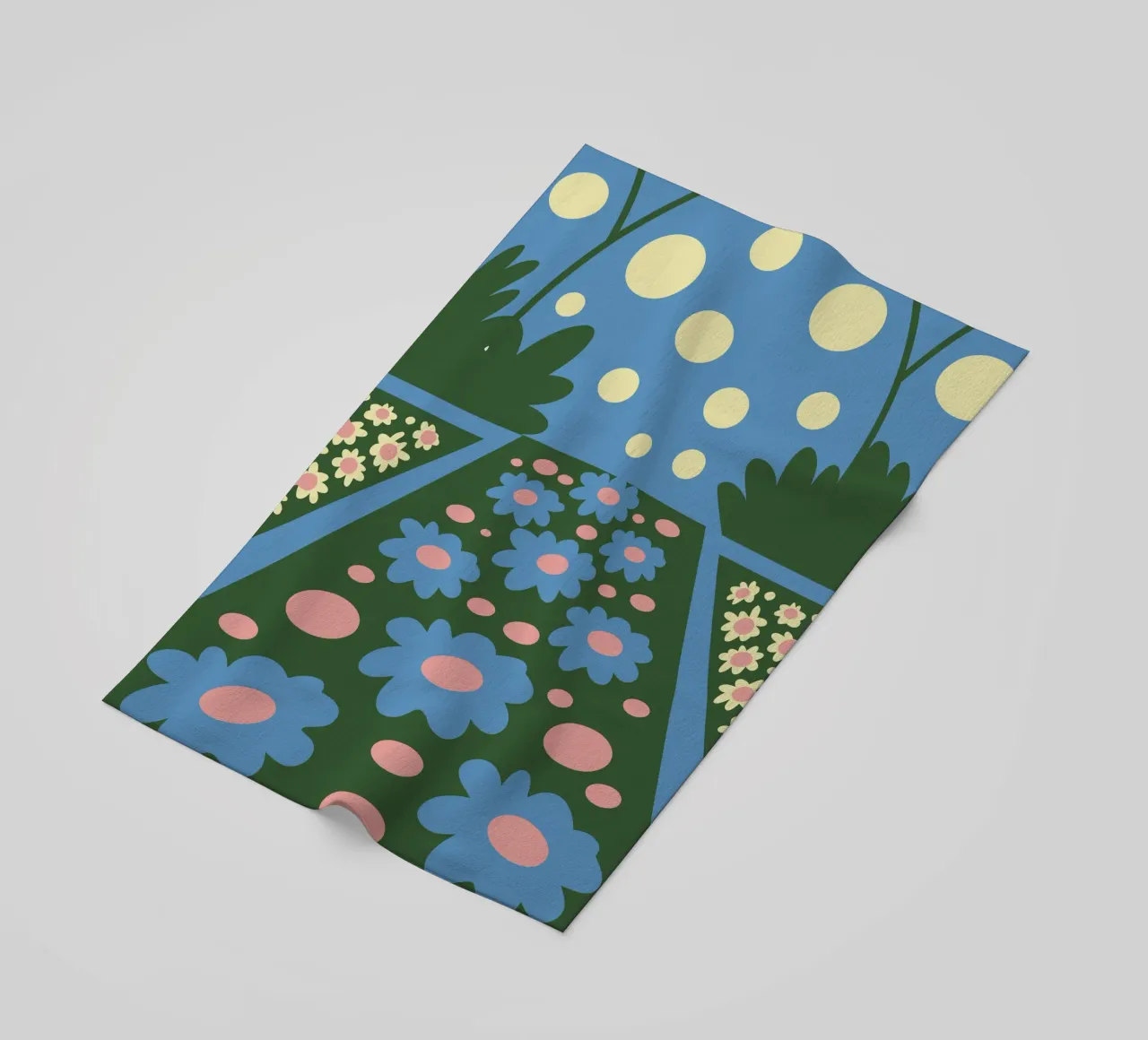 Design allegro del giardino fiorito telo mare da SPECIAL FLOWER PATTERNS