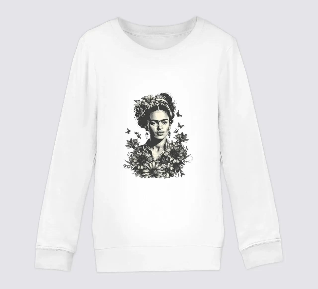 Frida Kahlo "Resilience in Art" felpa bambino da Fantasias Florales