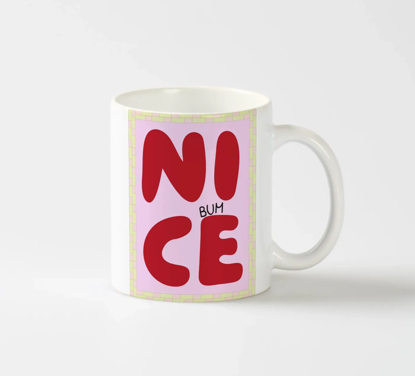 nice bum ceramic mug by Deetooz