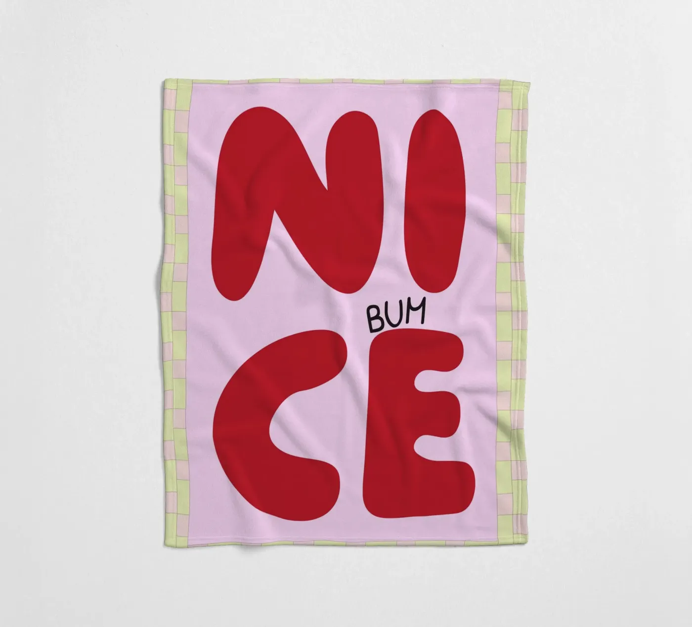 nice bum Fleecedecke von Deetooz