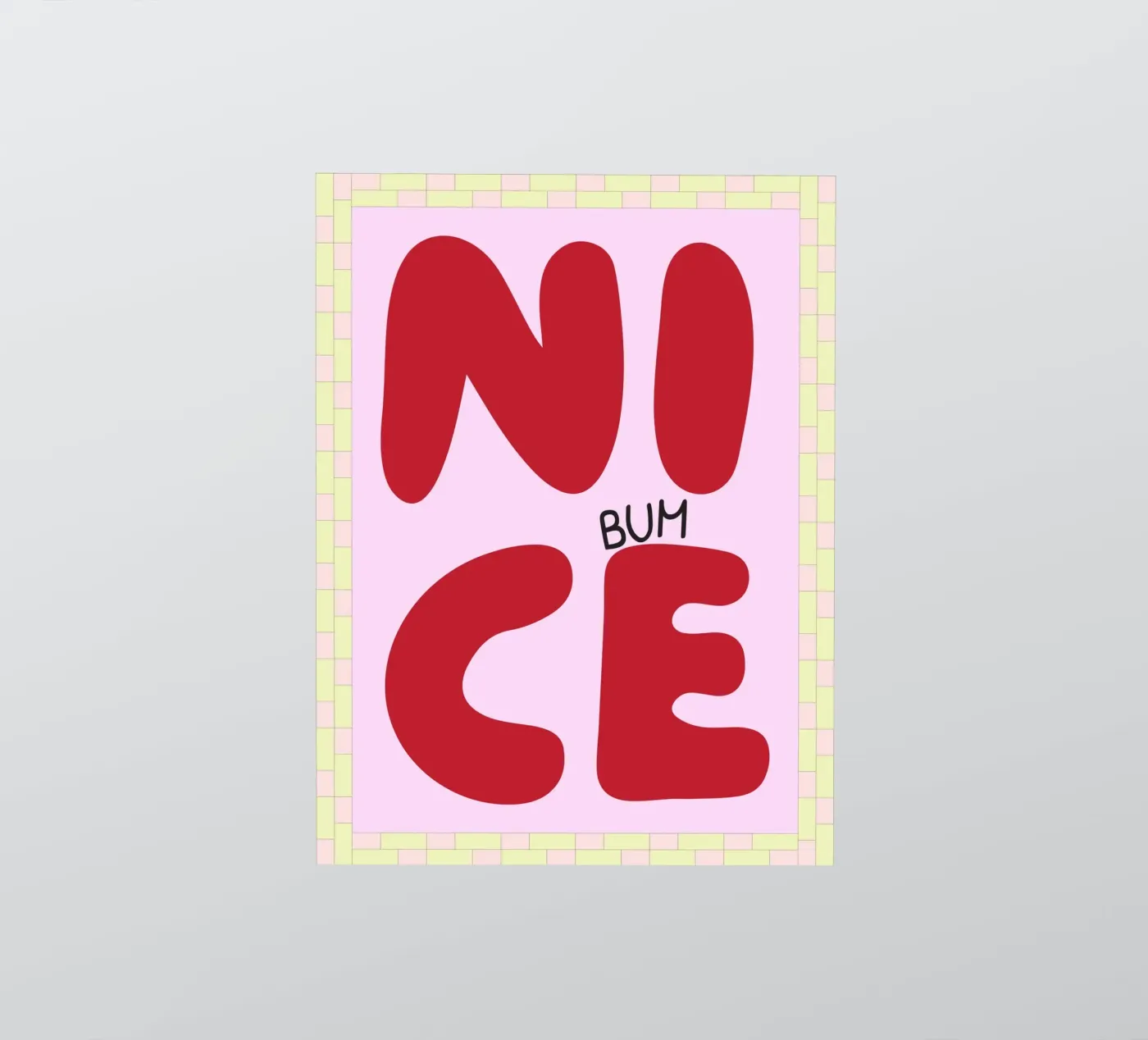 nice bum sticker by Deetooz