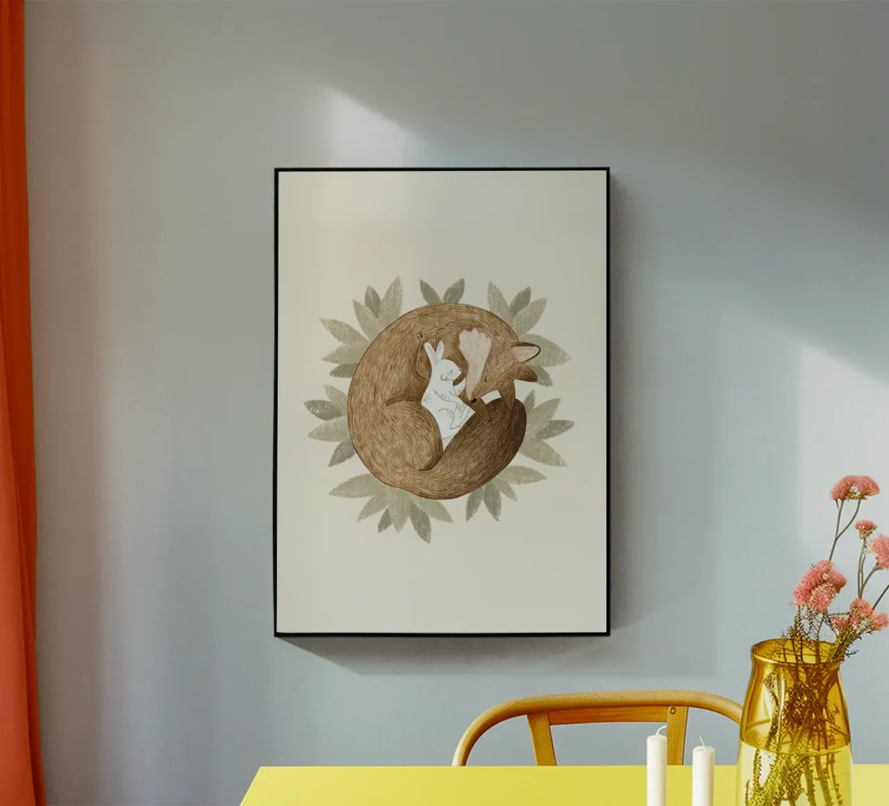 Volpe e coniglio plexiglass da earl BM