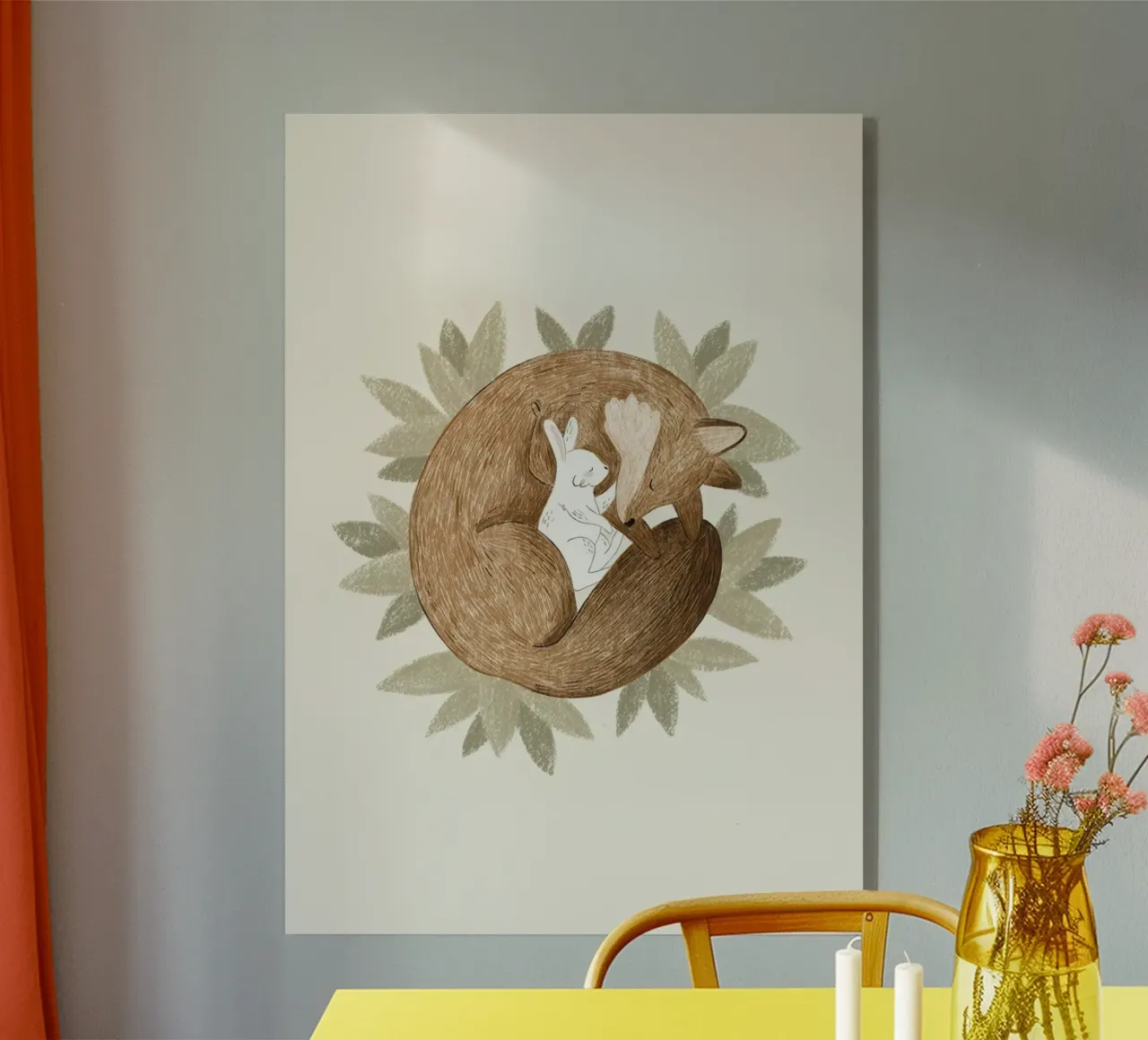 Volpe e coniglio plexiglass da earl BM