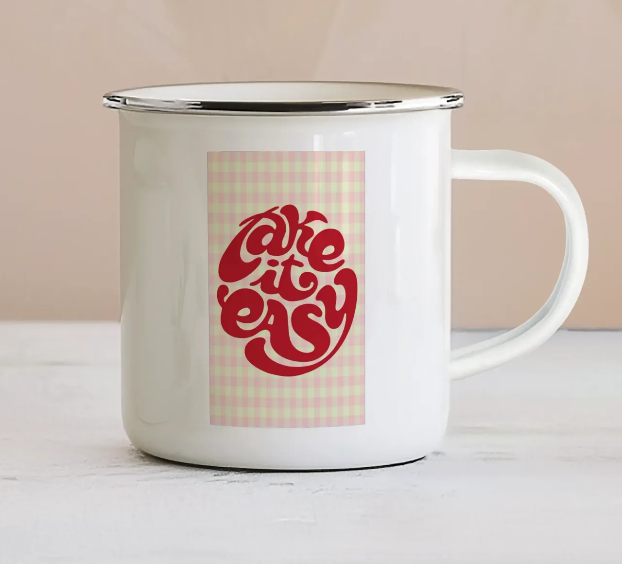 prendetevela comoda tazza in smalto da Deetooz