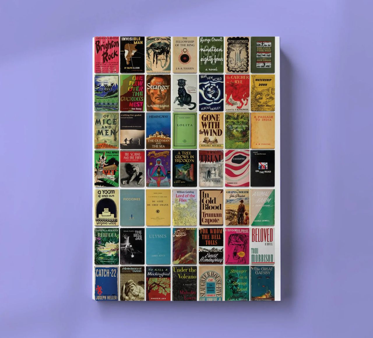 Greatest Books of the Twentieth Century Print notebook by MissLiterarty