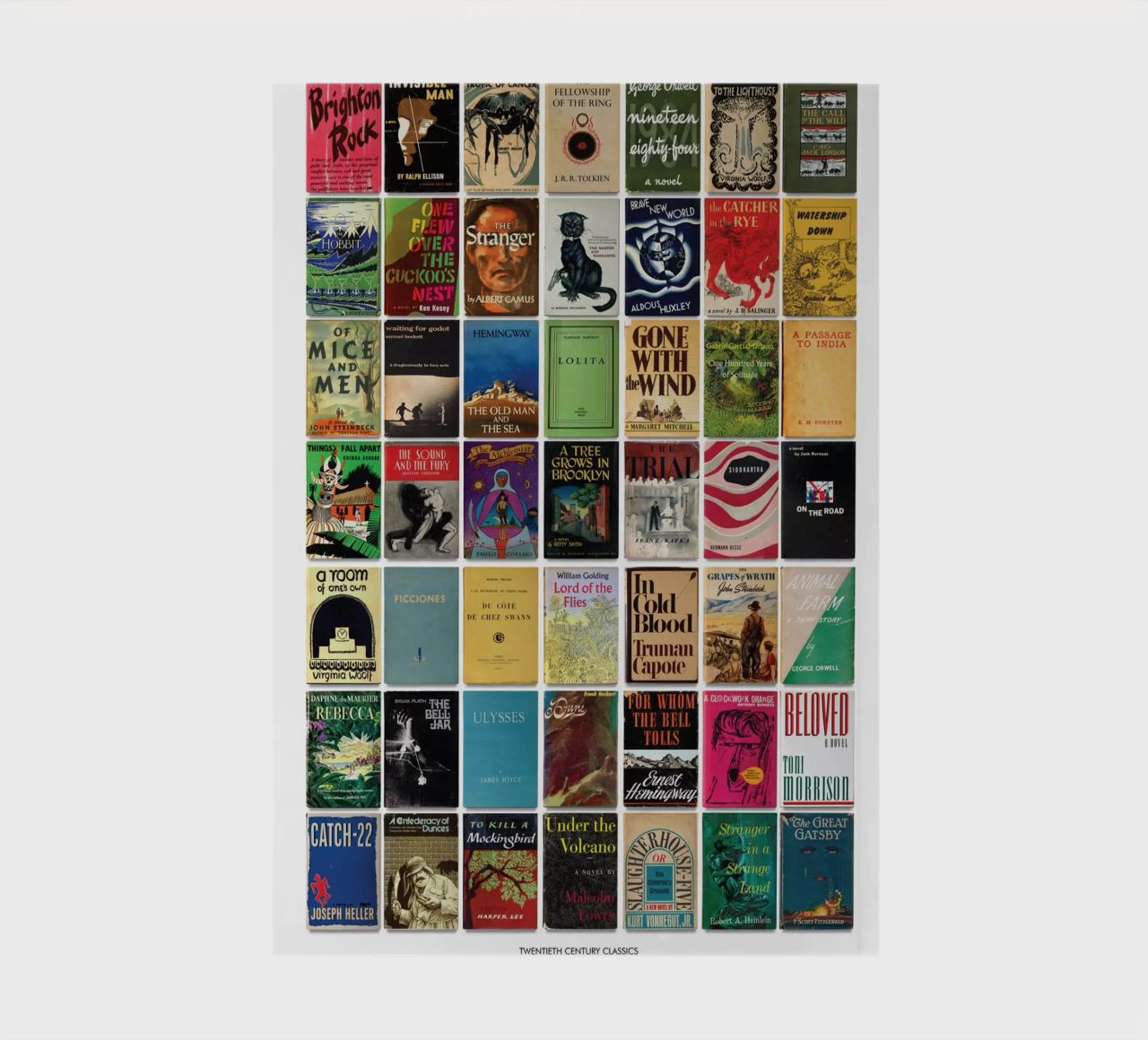 Greatest Books of the Twentieth Century Print notebook by MissLiterarty