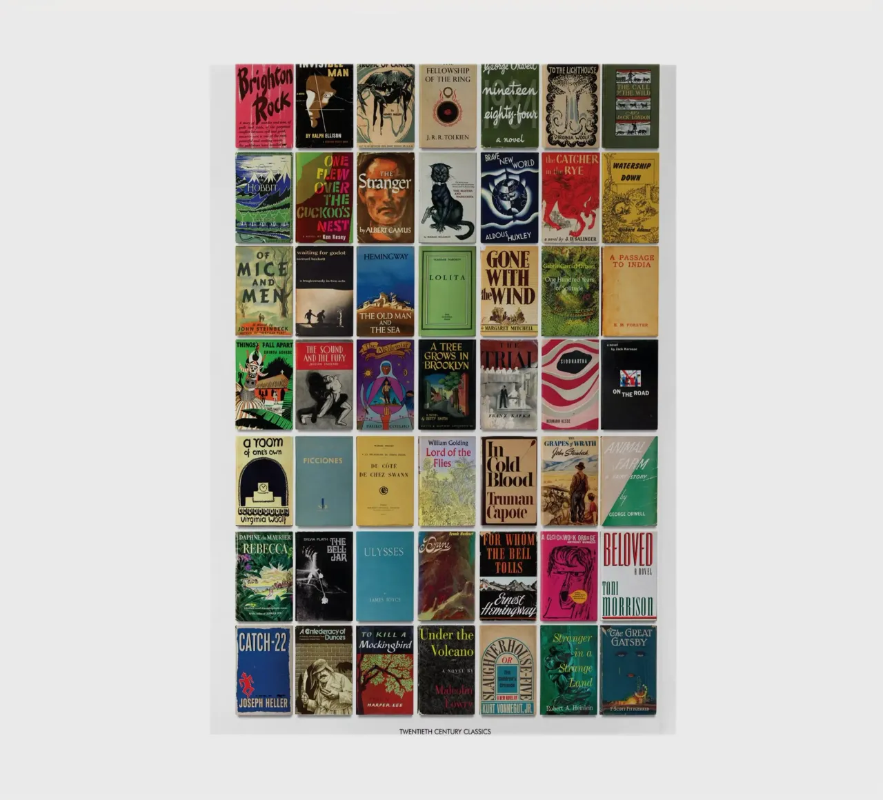 Die größten Bücher des zwanzigsten Jahrhunderts Drucken Notizbuch von MissLiterarty