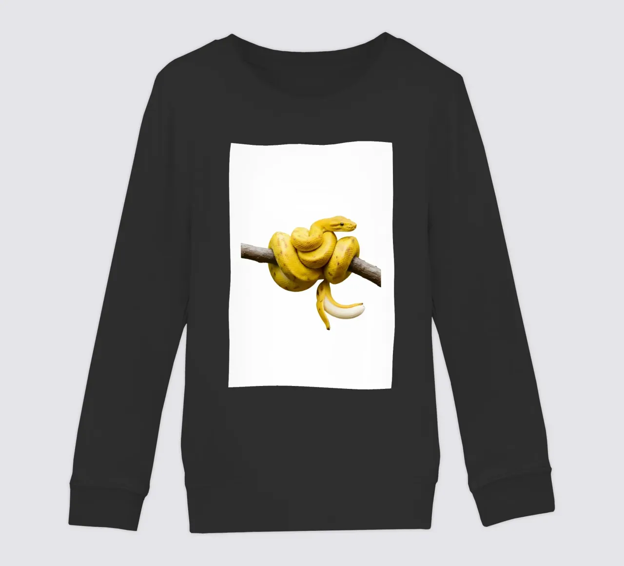 Miscela di serpenti banana - Divertente opera d'arte surreale sugli animali della frutta felpa bambino da Tasty Critter Creations