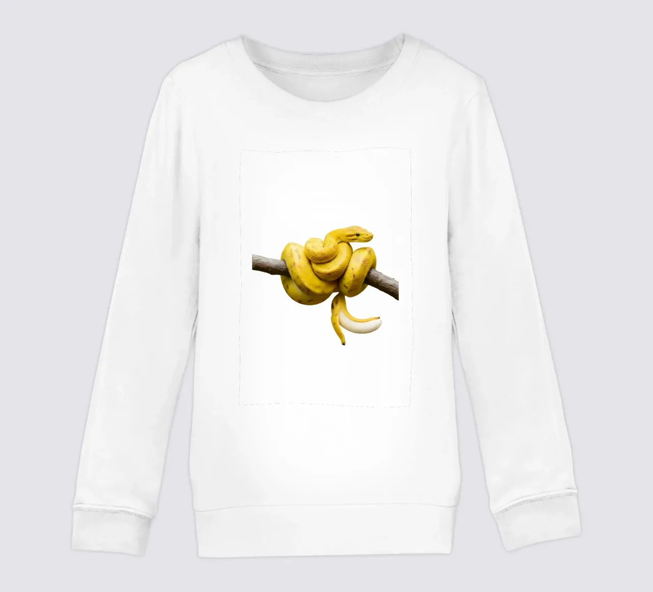 Miscela di serpenti banana - Divertente opera d'arte surreale sugli animali della frutta felpa bambino da Tasty Critter Creations