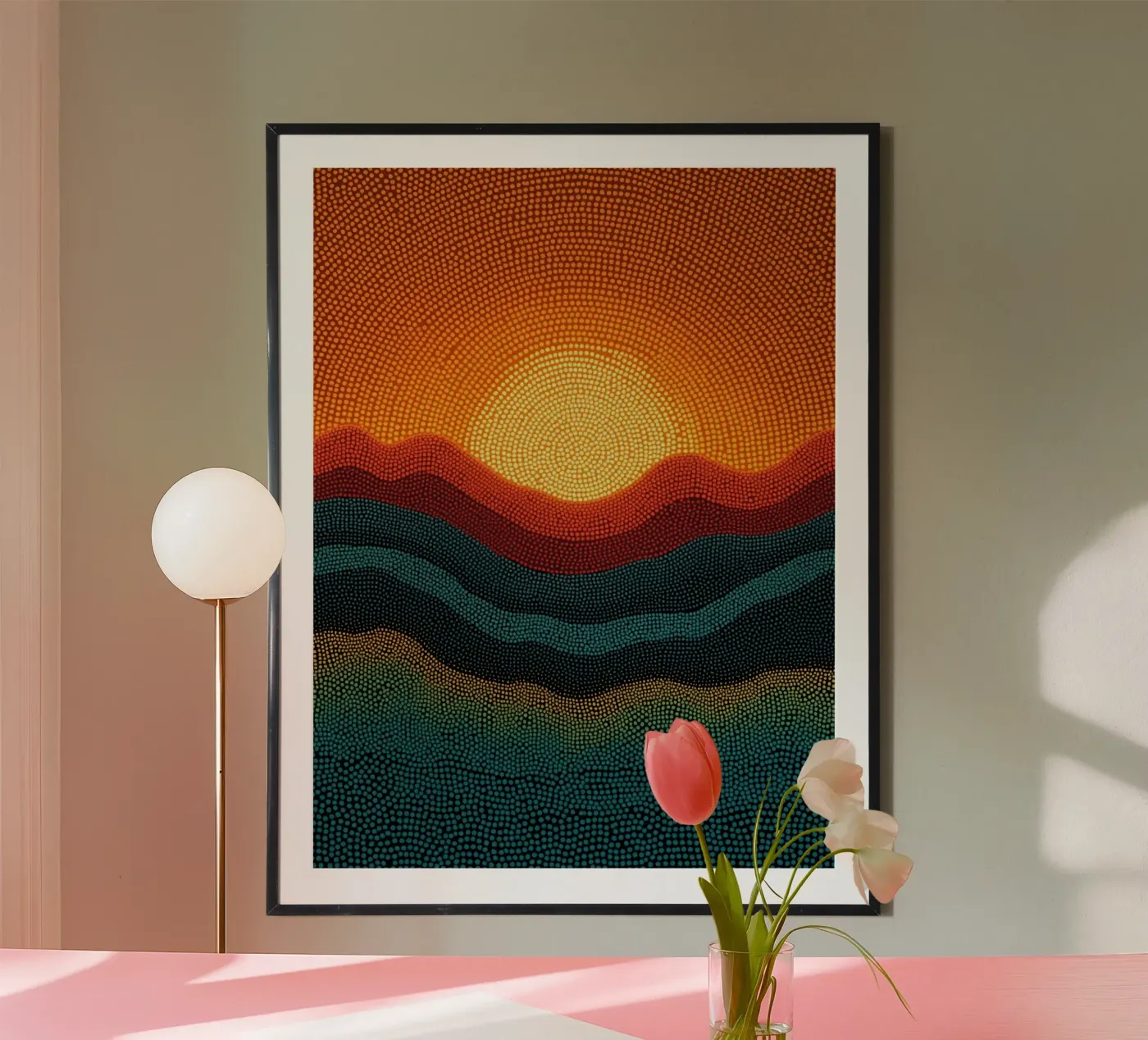 Dotted Landscape poster by uniqe world