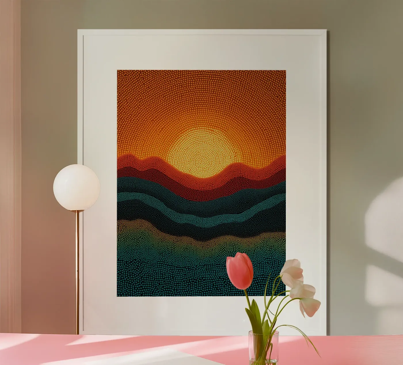 Dotted Landscape poster by uniqe world