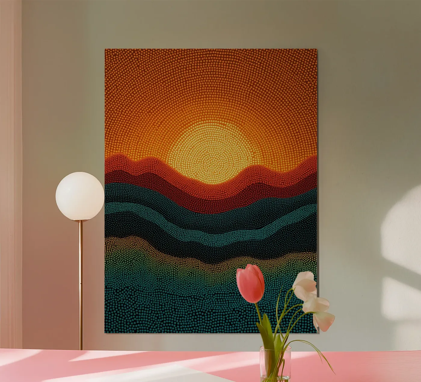 Dotted Landscape poster by uniqe world