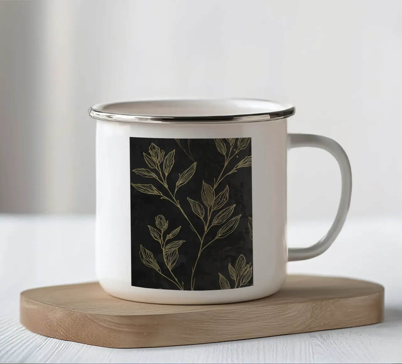 botanico lunatico tazza in smalto da uniqe world