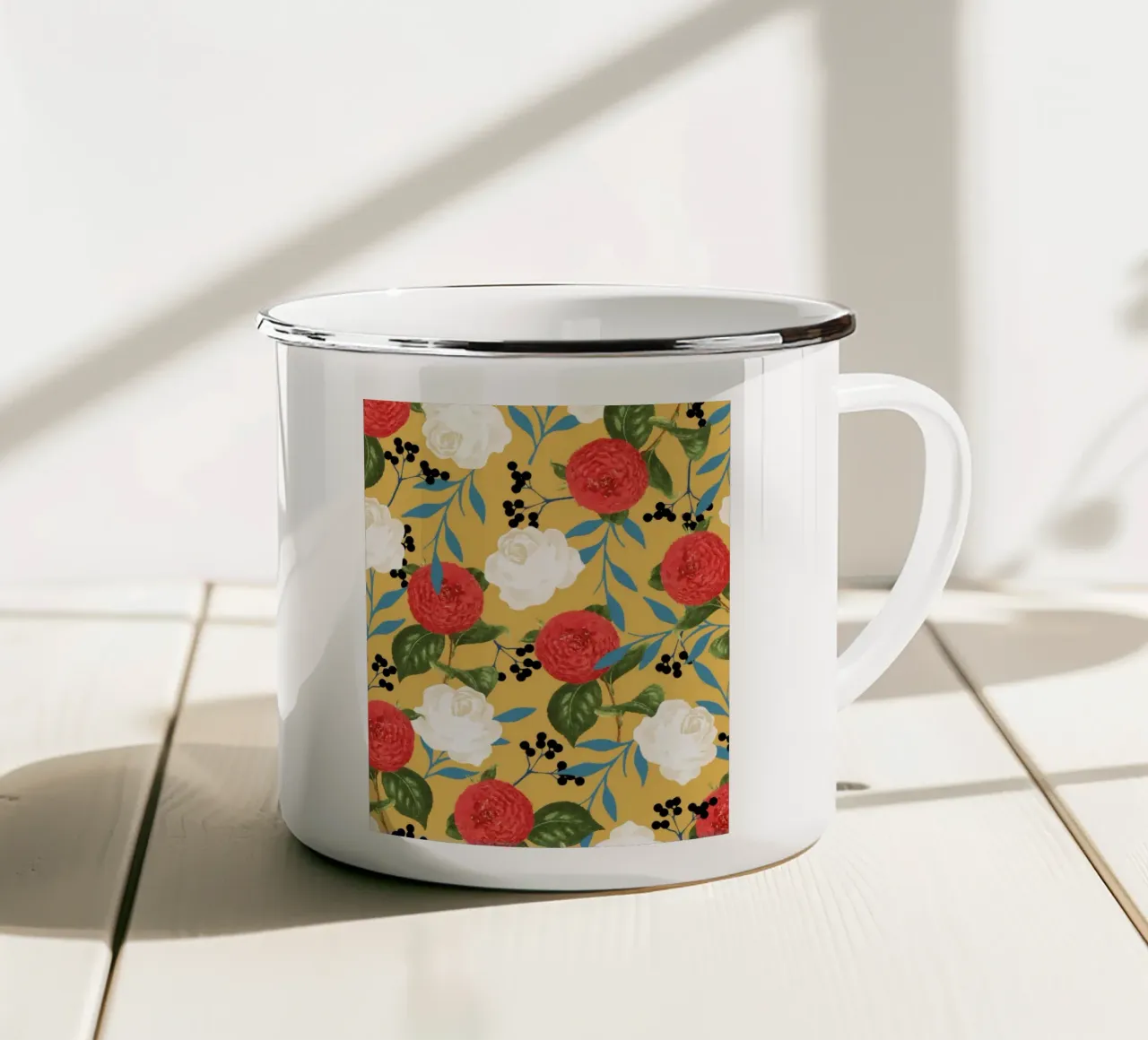 Ossessione floreale tazza in smalto da 83oranges