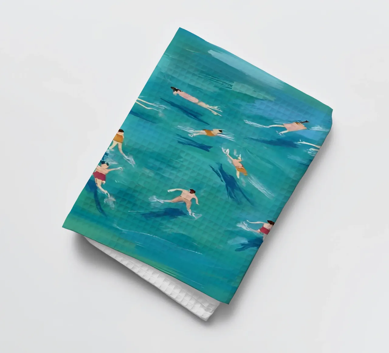 Swimmer from Above canovaccio da cucina da Coastal Art