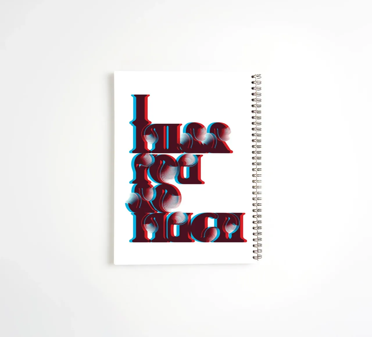 I MISS YOU 3D spiral notebook by Cranio Dsgn