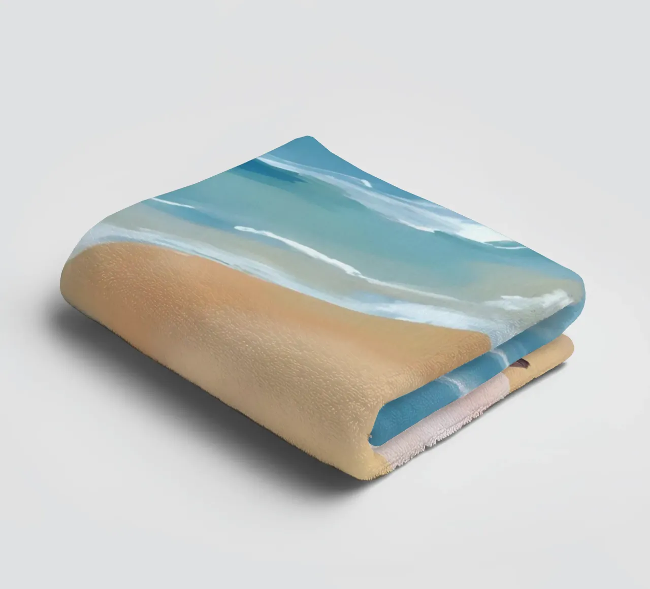 Beach View from Above asciugamano da bagno da Coastal Art