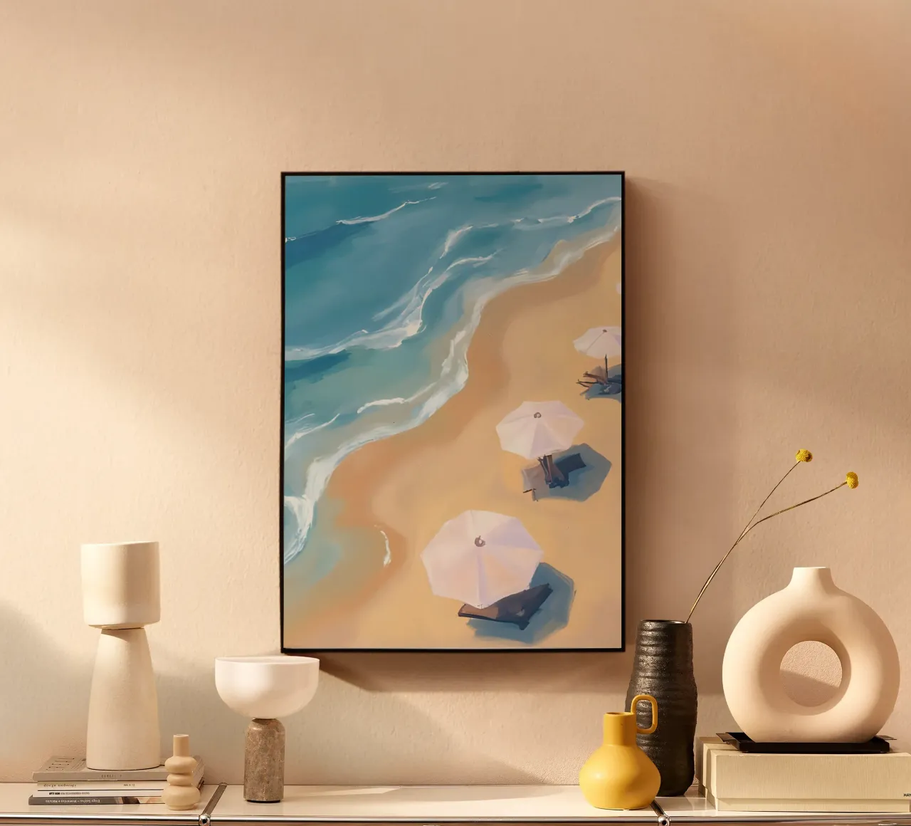 Beach View from Above plexiglass da Coastal Art