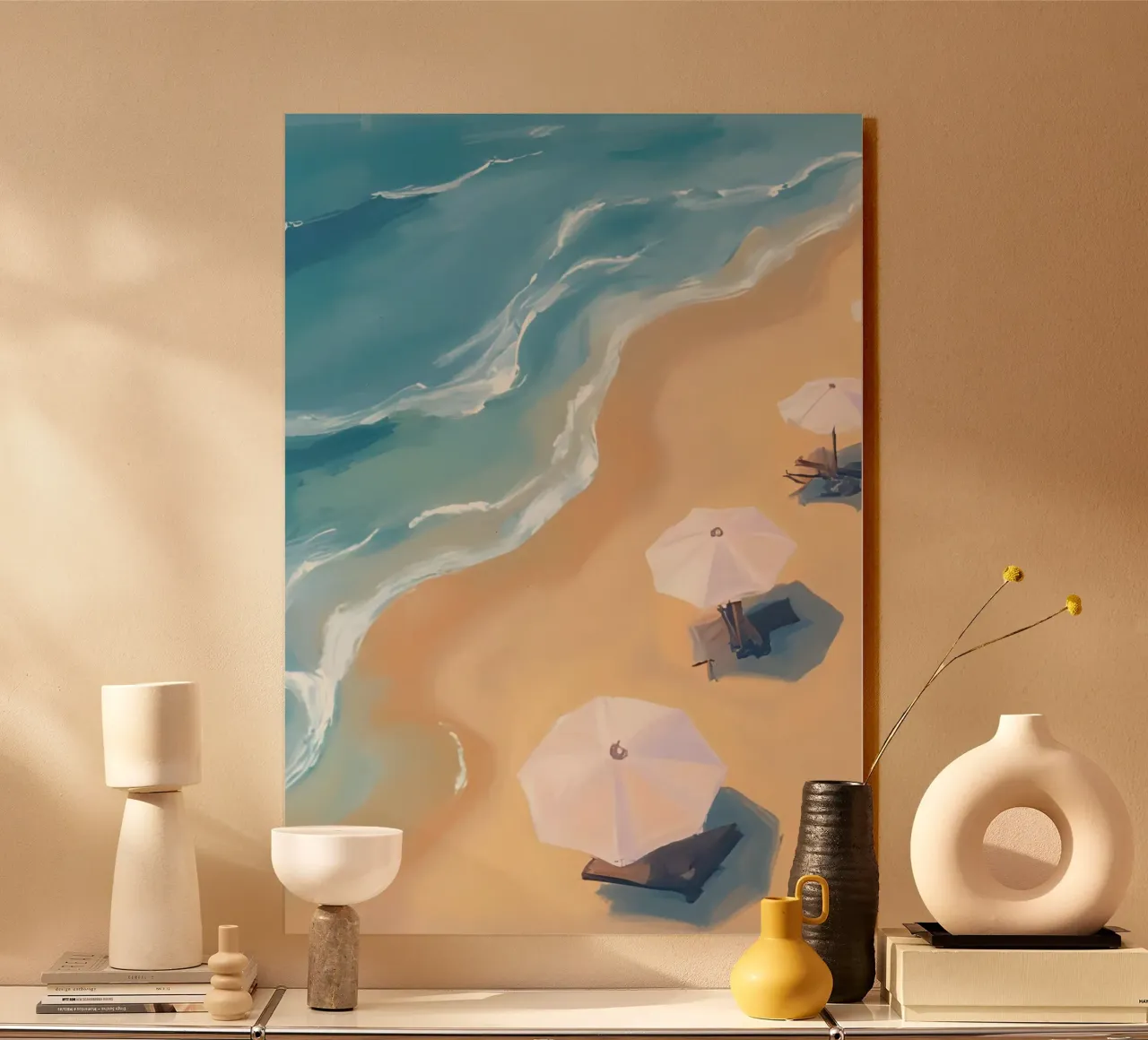 Beach View from Above plexiglass da Coastal Art