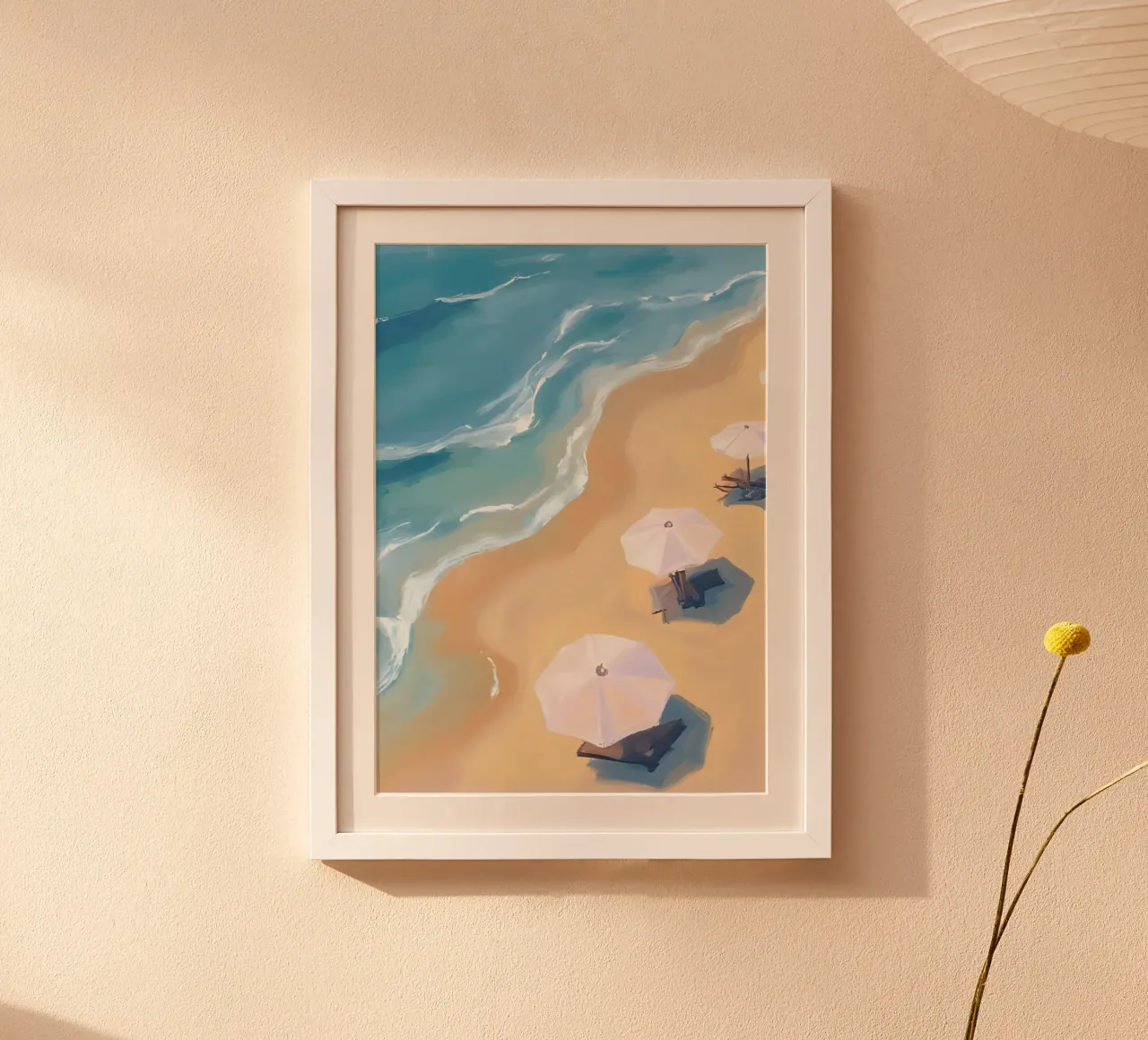 Beach View from Above carta hahnemühle da Coastal Art