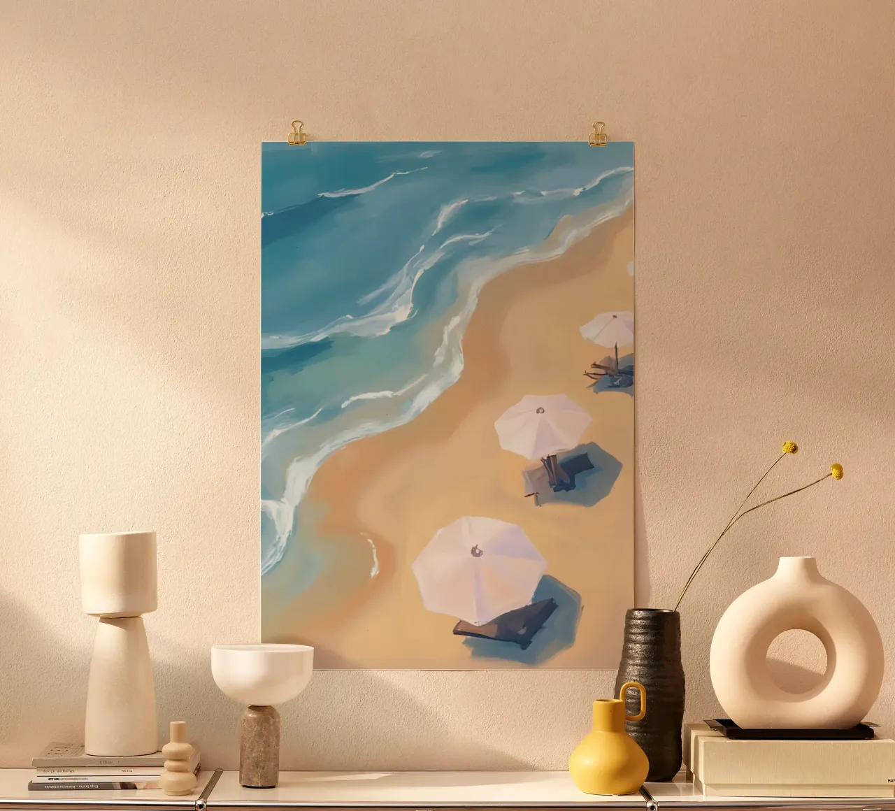 Beach View from Above carta hahnemühle da Coastal Art