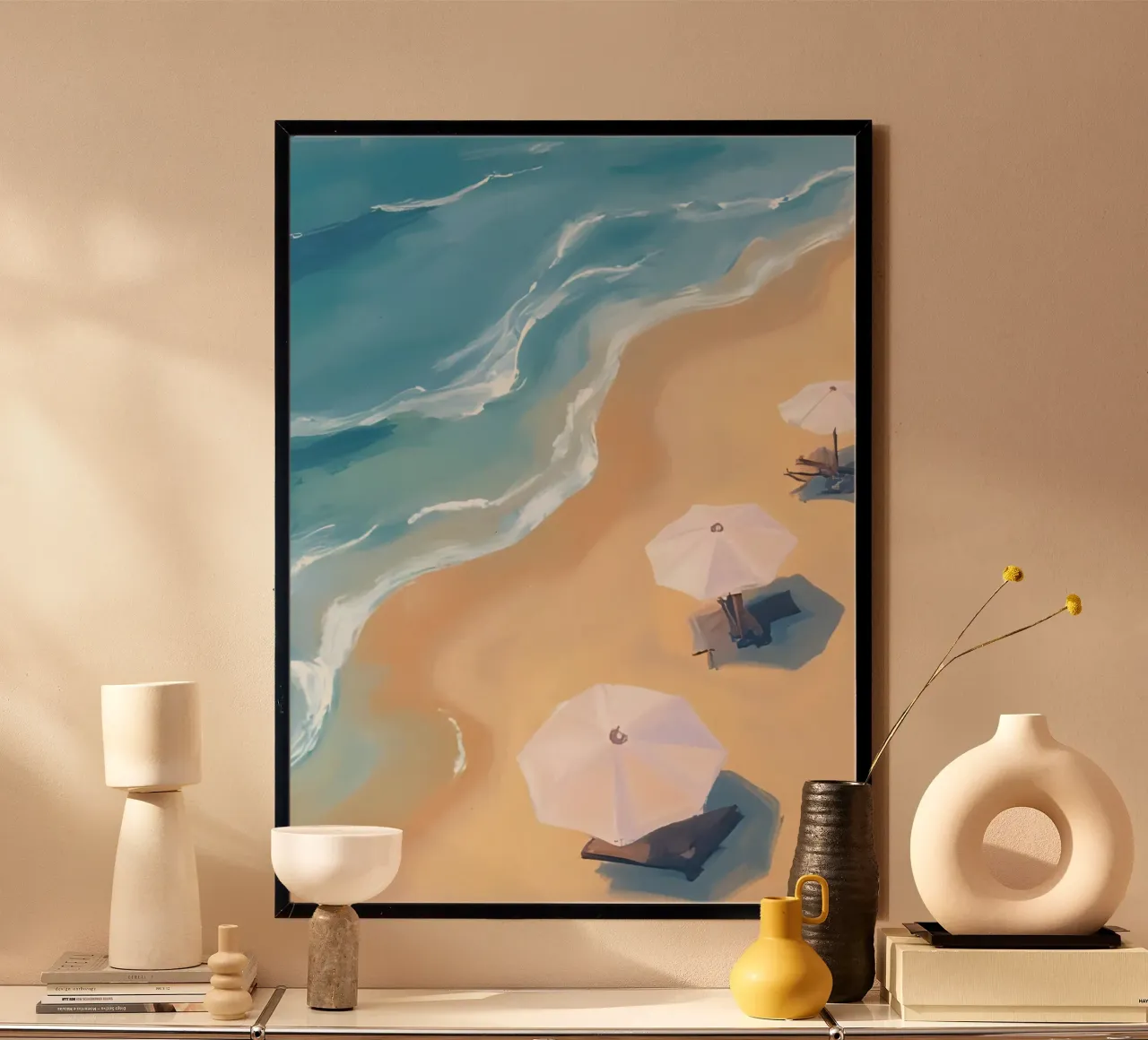 Beach View from Above carta hahnemühle da Coastal Art