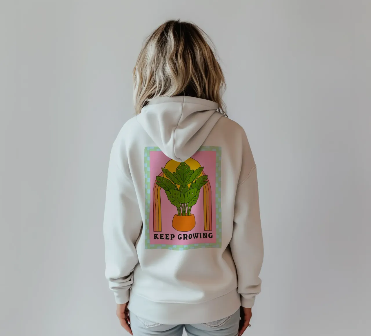 continuare a crescere felpa con cappuccio da Deetooz