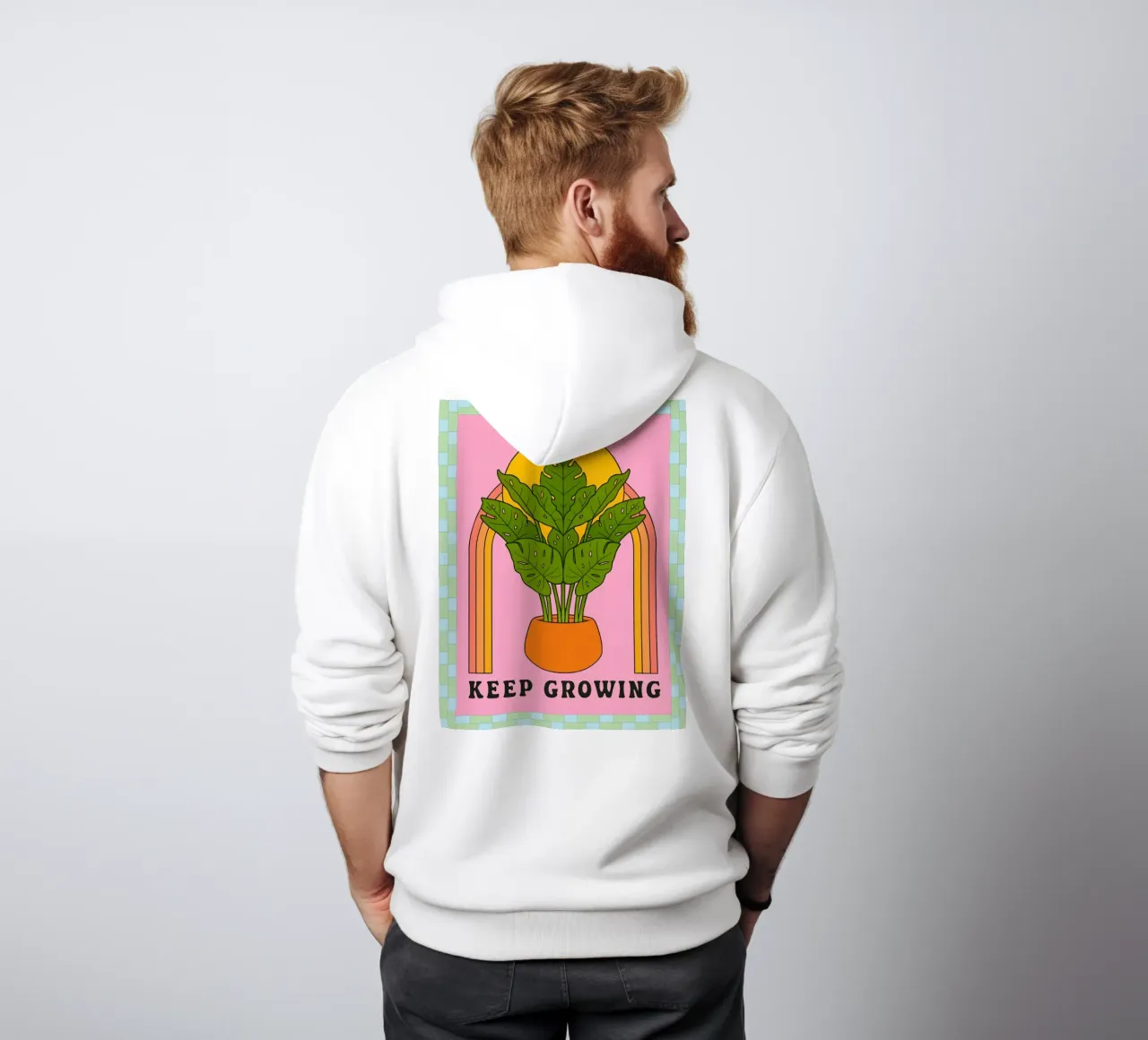 continuare a crescere felpa con cappuccio da Deetooz