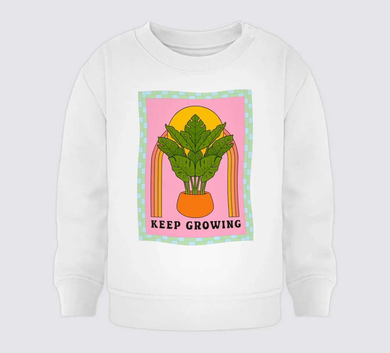keep growing baby sweatshirt by Deetooz
