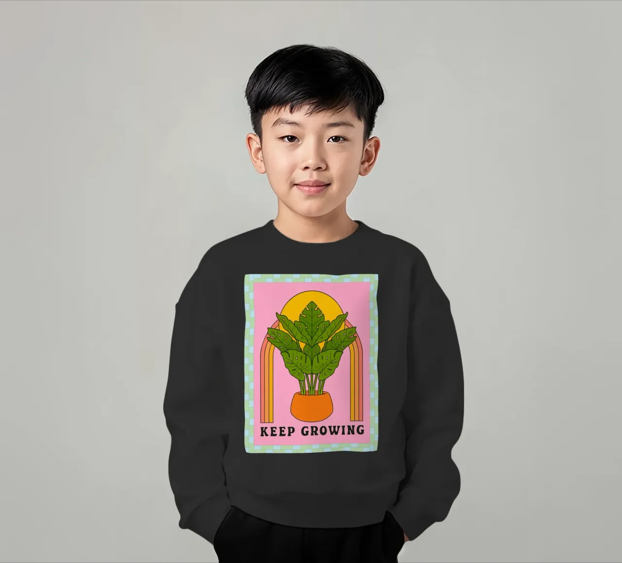 continuare a crescere felpa bambino da Deetooz