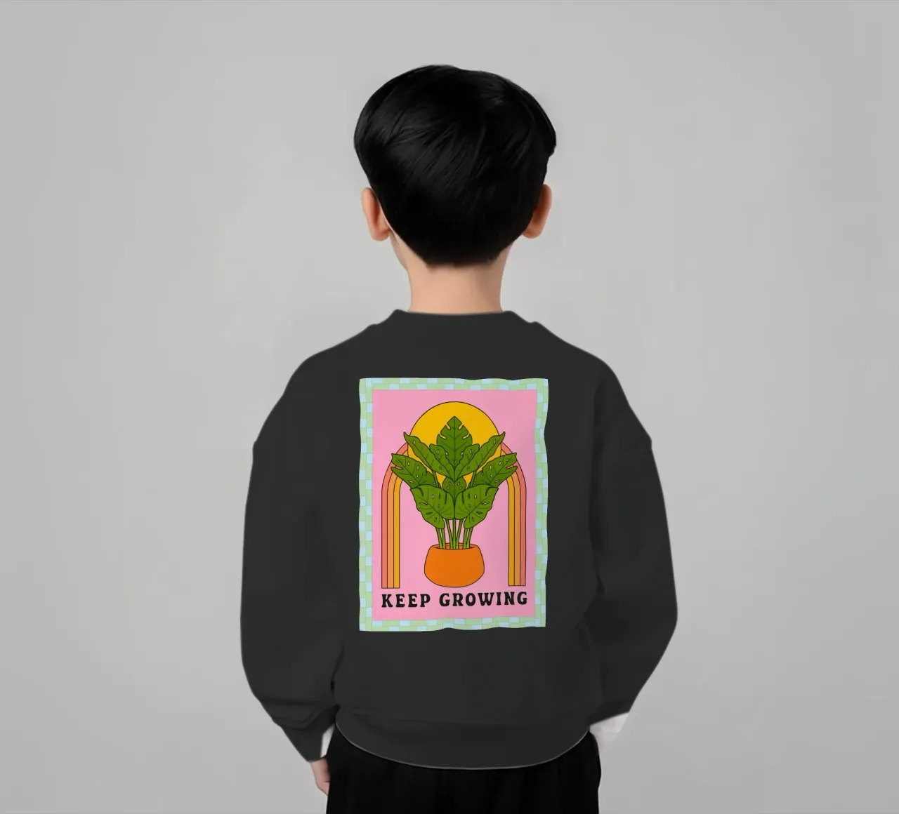 continuare a crescere felpa bambino da Deetooz