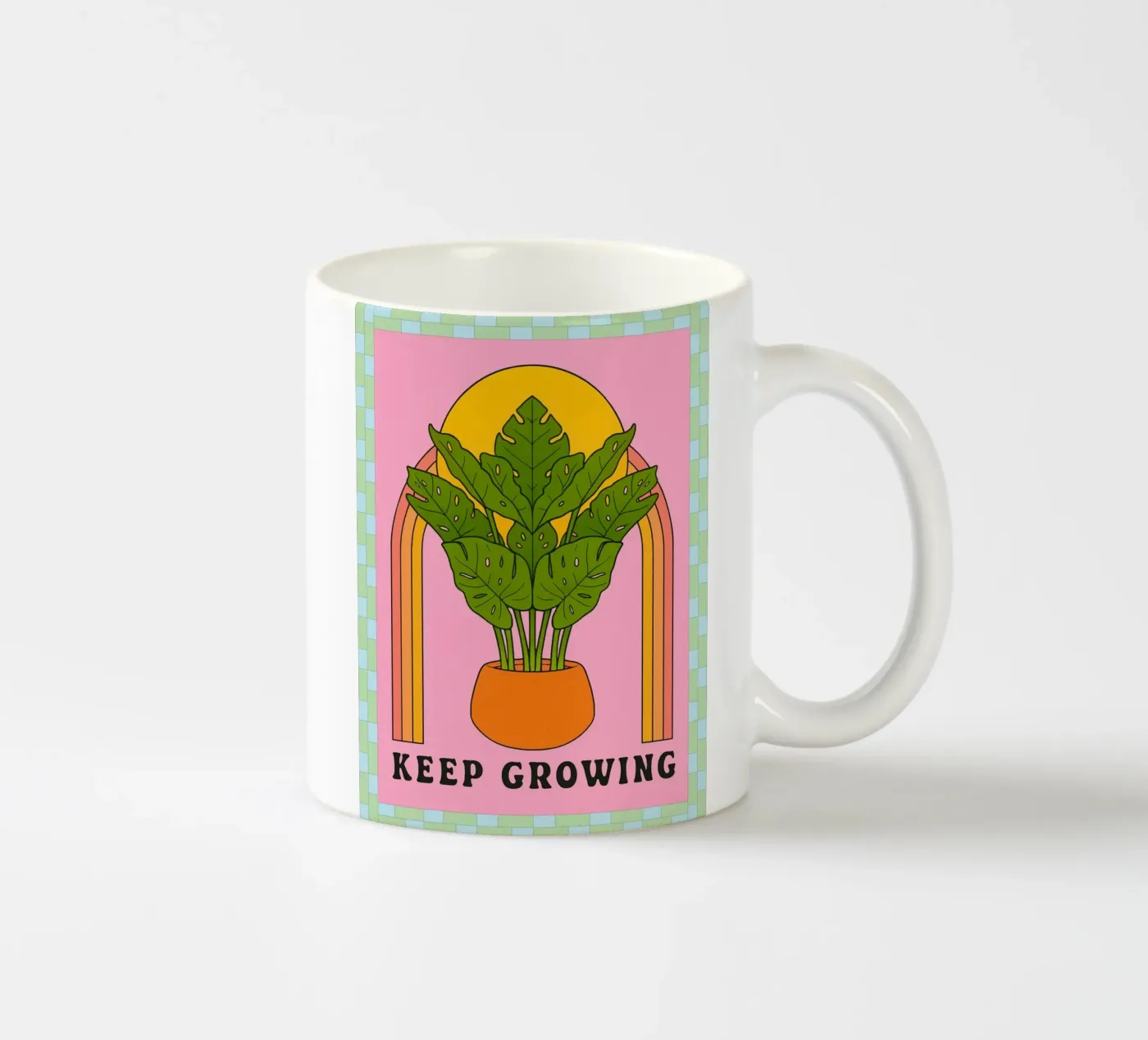 keep growing ceramic mug by Deetooz