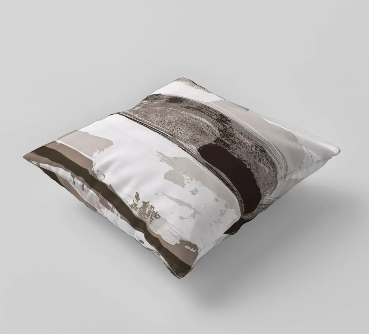 neutral layers of paint cuscino da IRIS LEHNHARDT FINE ART