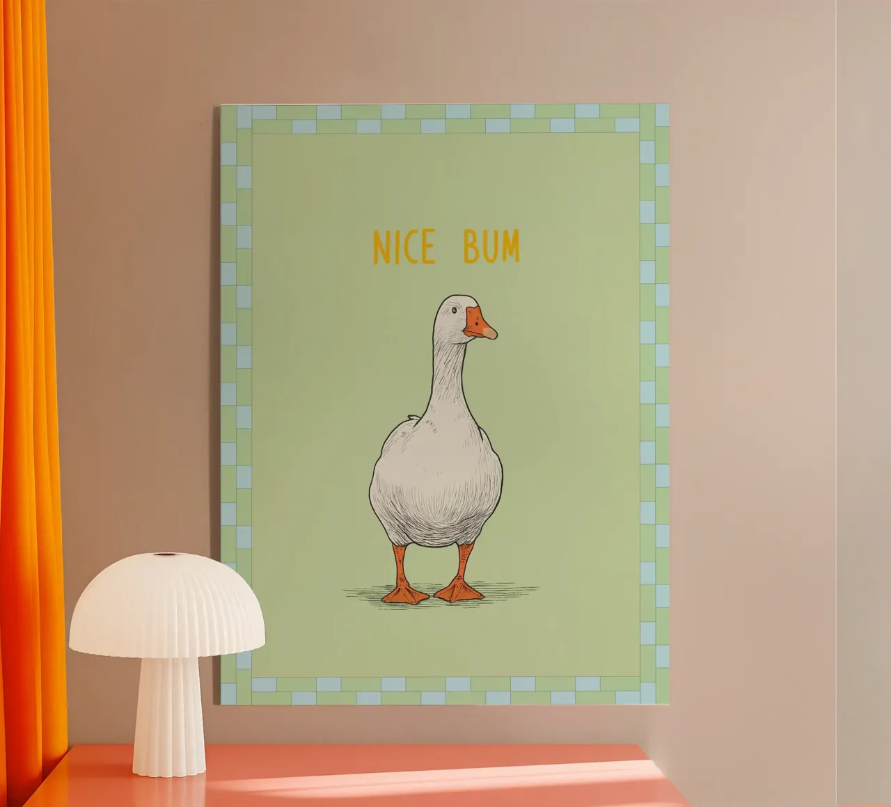 nice bum Acryl-Glas von Deetooz