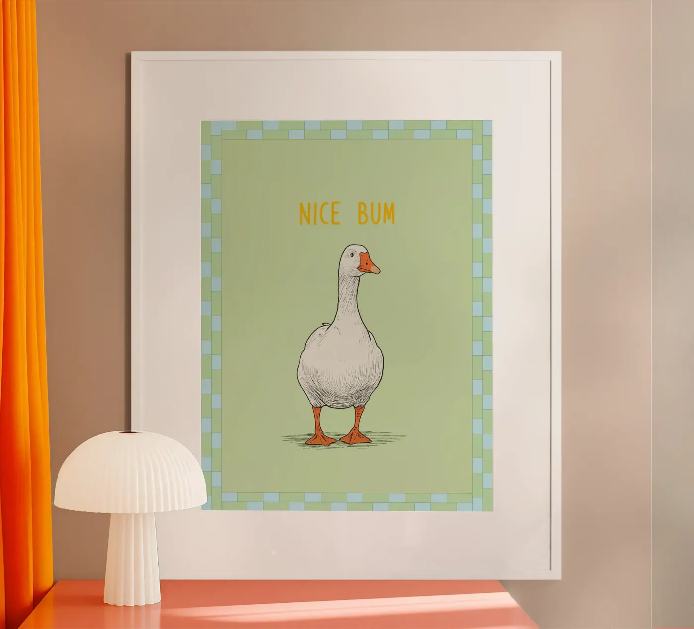 nice bum poster de Deetooz