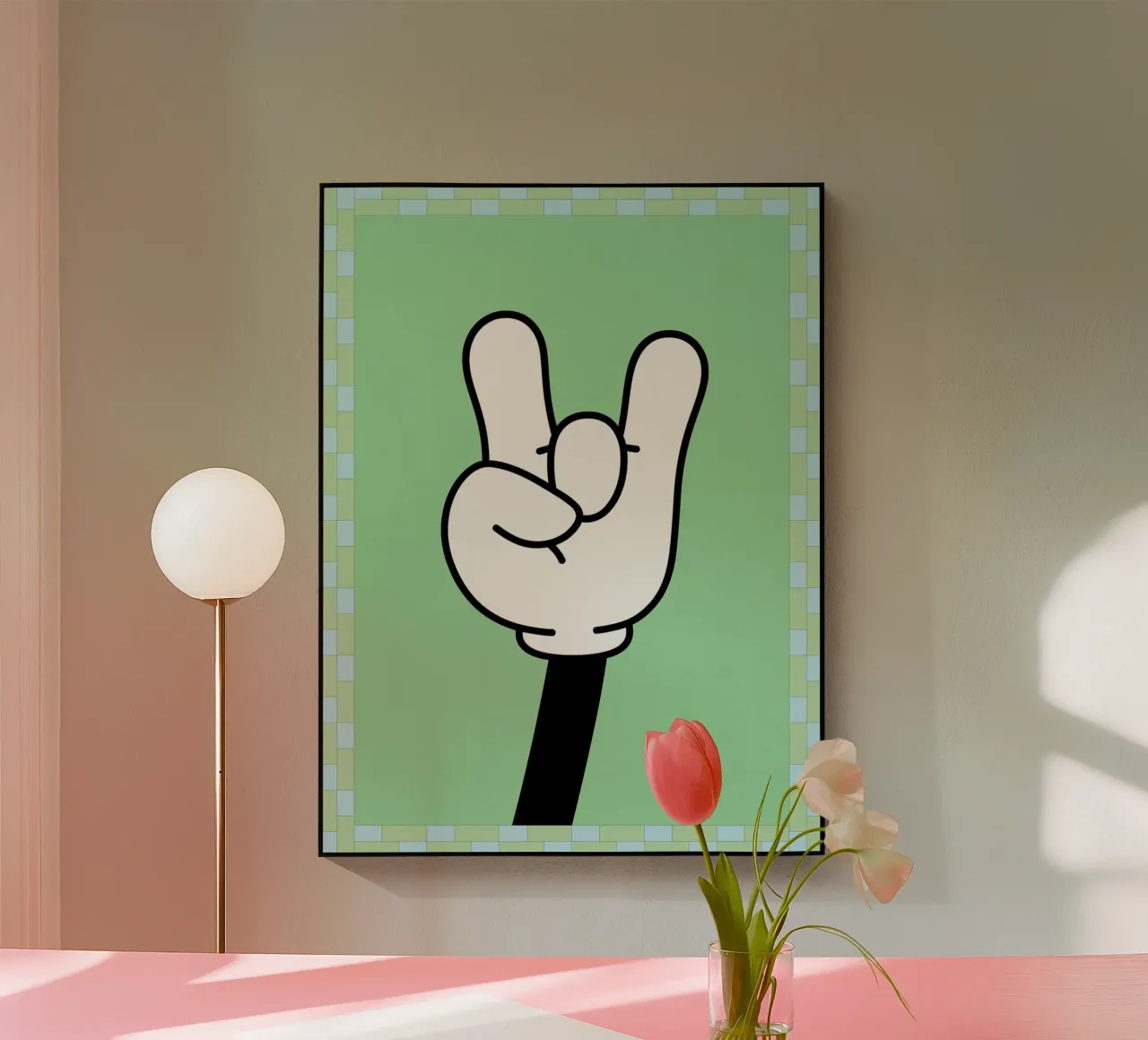 mano di roccia plexiglass da Deetooz