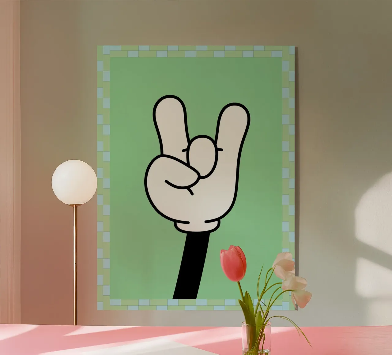 mano di roccia plexiglass da Deetooz