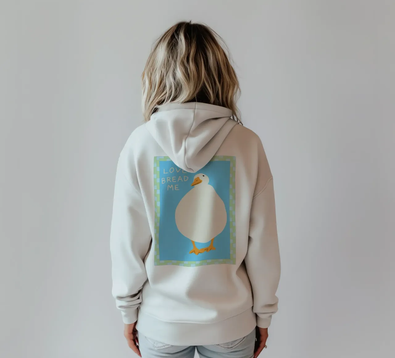 amore pane me felpa con cappuccio da Deetooz