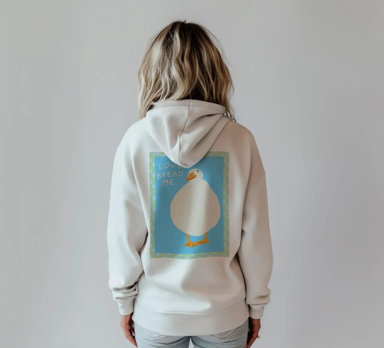 amore pane me felpa con cappuccio da Deetooz