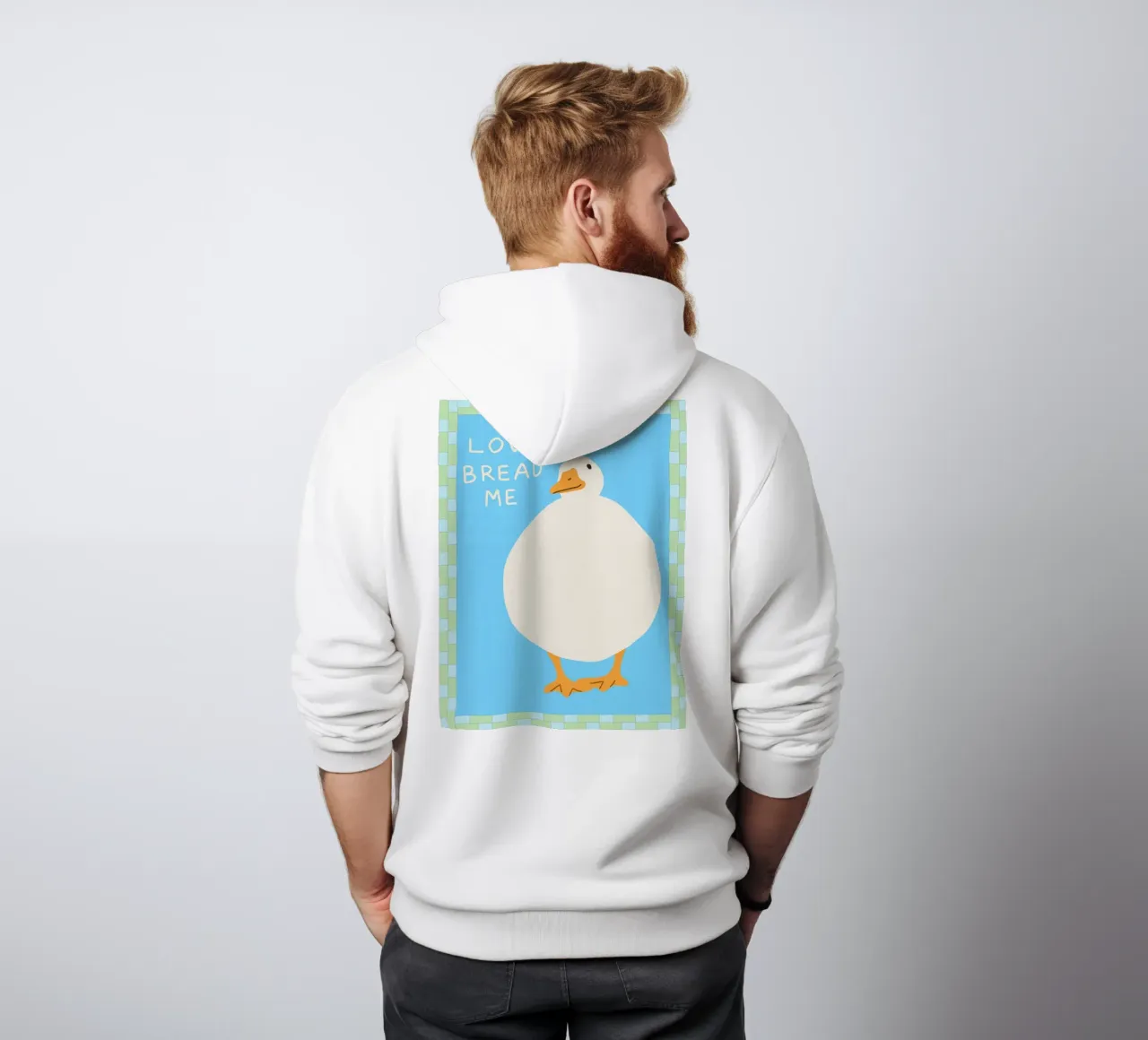 amore pane me felpa con cappuccio da Deetooz