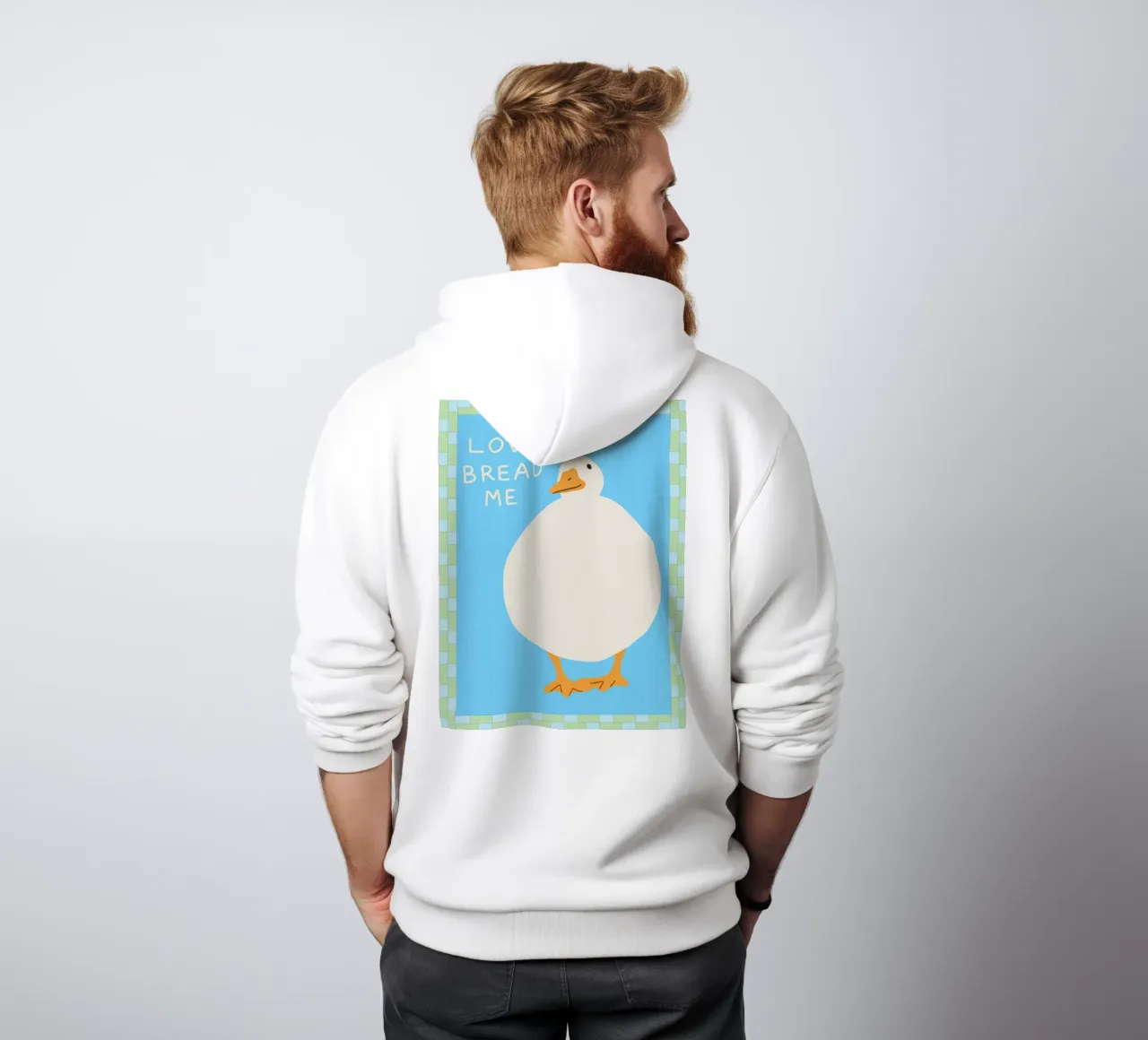 amore pane me felpa con cappuccio da Deetooz