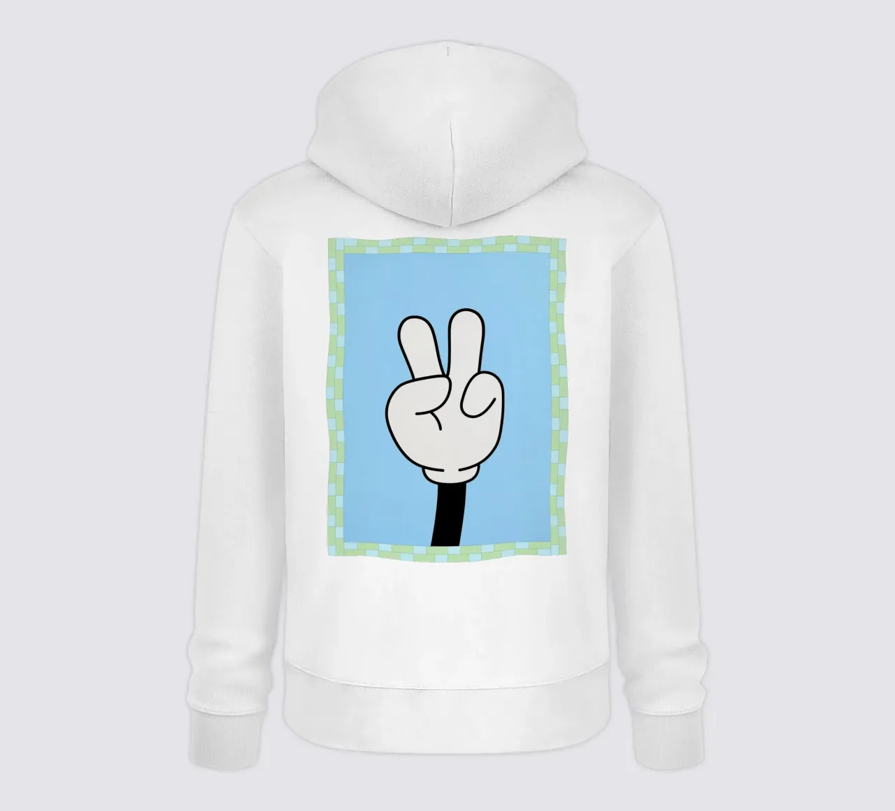 mano di pace felpa con cappuccio da Deetooz