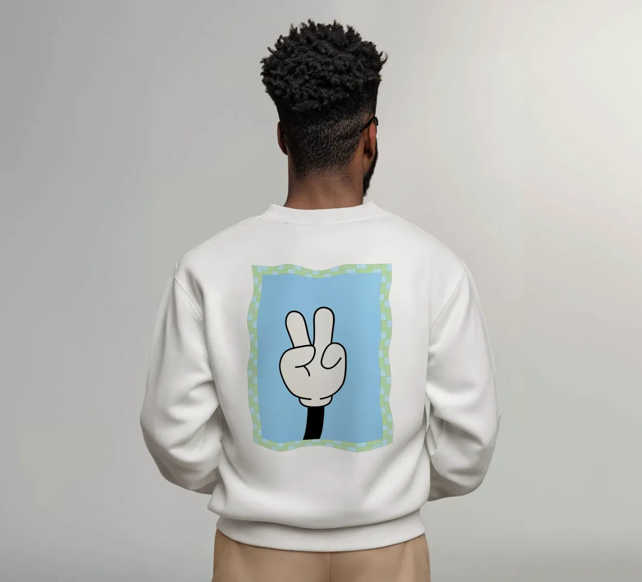 mano di pace felpa da Deetooz