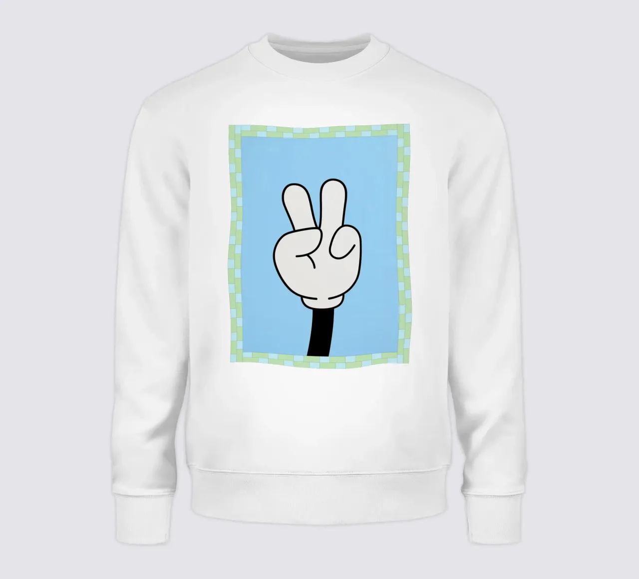 mano di pace felpa da Deetooz