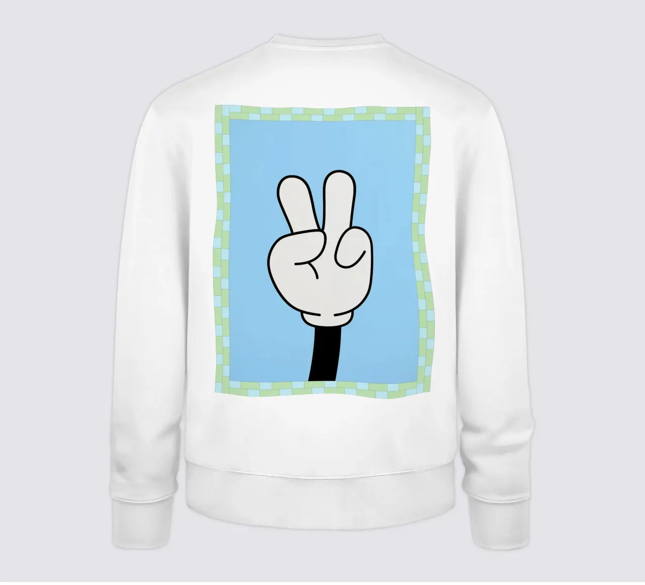 mano di pace felpa da Deetooz