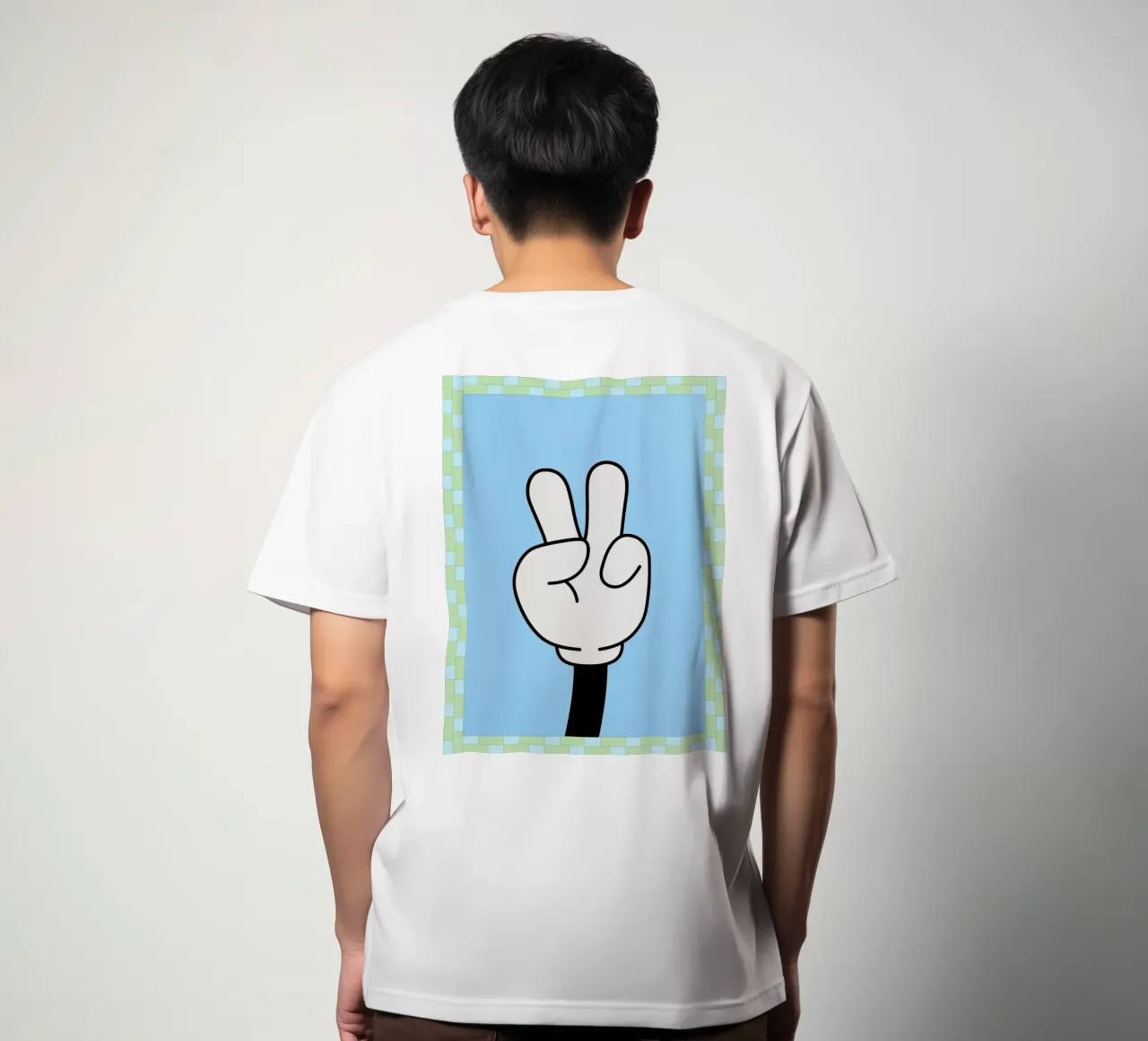 vredeshand t-shirt van Deetooz